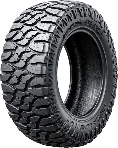 Royal Black Terra Force MT M/T Mud Off-Road Light Truck Radial Tire-35X12.50R17LT 35X12.50X17 35X12.50-17 125Q Load Range E LRE 10-Ply BSW Black Side Wall in Saudi Arabia