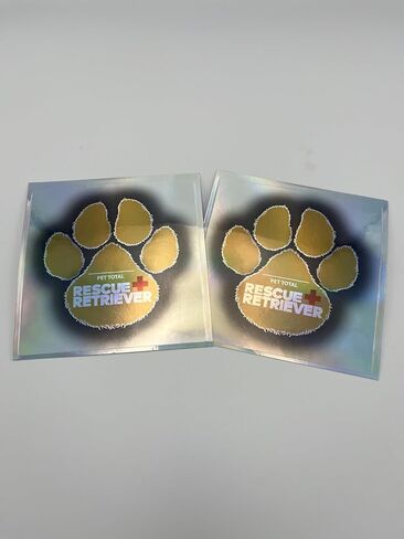 Rescue+Retriever® Pets Inside Pet Alert Safety Sticker 2 Pack | Reflective Fire Rescue Decal | UV Waterproof Vinyl | Window Door Sign Dogs Cats | Designed by a Firefighter in Kuwait