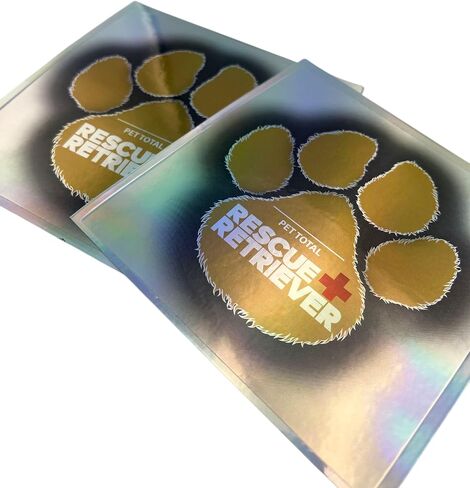 Rescue+Retriever® Pets Inside Pet Alert Safety Sticker 2 Pack | Reflective Fire Rescue Decal | UV Waterproof Vinyl | Window Door Sign Dogs Cats | Designed by a Firefighter in Kuwait