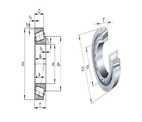 1pc 32005 X Bearing 25x47x15mm 32005-X 32005X/Q 2007105 E Cone + Cup Single Row Tapered Roller Bearings in Kuwait