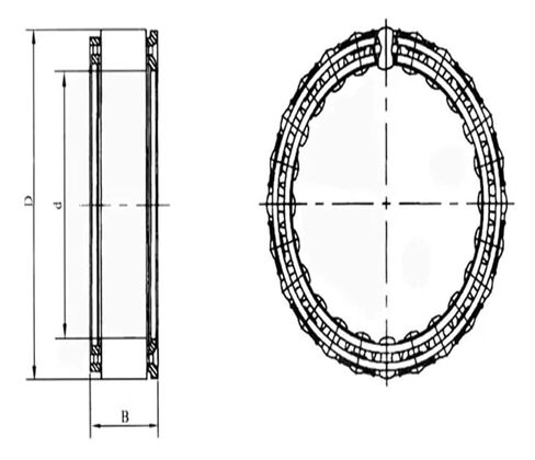 1PCS DC7221B 5C 72.217x88.877x21 Sprag Type One Way Overrunning Clutch Bearings in Kuwait
