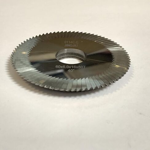 Milling Cutter(60x6x16x80T)0114 C.C. in Carbide for Wenxing Machine 216 268 288B 288C 218A 218B 218D 218E(one piece) in Kuwait