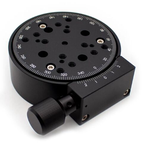 R Axis 360 Degree Manual Rotary Stage, Manual Rotating Platform Angle Adjustment Precision Indexing Plate Stage Turntable 100MM in Kuwait