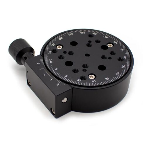 R Axis 360 Degree Manual Rotary Stage, Manual Rotating Platform Angle Adjustment Precision Indexing Plate Stage Turntable 100MM in Kuwait