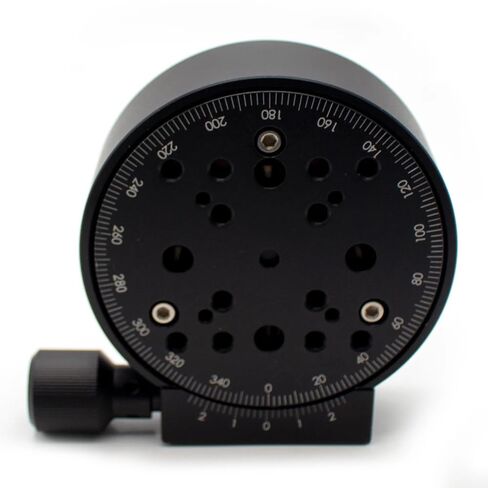 R Axis 360 Degree Manual Rotary Stage, Manual Rotating Platform Angle Adjustment Precision Indexing Plate Stage Turntable 100MM in Kuwait