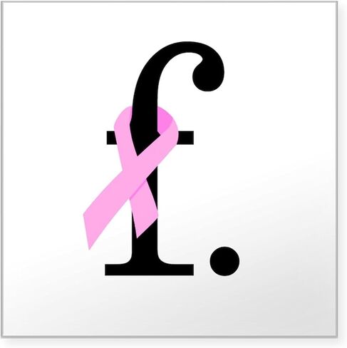 CafePress F. Breast Cancer Square Sticker 3 X 3 Square Bumper Sticker Car Decal in Kuwait