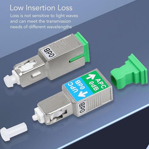 Mingzhe SC UPC to SC Adapter Low Loss Excellent Isolation for Fiber Communication Networks Ceramic Metal 1 Pack in Saudi Arabia