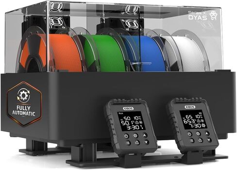 EIBOS 3D الطابعة خيوط مجفف Dyas لمختبر Bambu AMS، سخان AMS مع التجفيف النشط، الختم التلقائي بالكامل، تجفيف المرحلة الثانية، التثبيت المستقل لـ PLA، PETG، النايلون in Kuwait