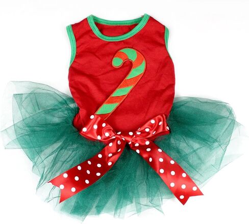 Petitebella Candy Stick Puppy Dog Dress (Red/Red LED, X-Large) in Kuwait