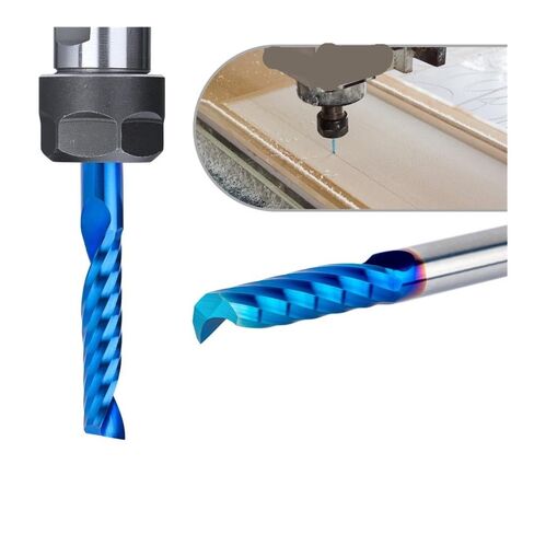 واحد الناي دوامة قاطعة المطحنة مجموعة 1-3.175 مللي متر 10 قطعة عرقوب CNC نهاية المطاحن قطع للخشب MDF PVC in Kuwait