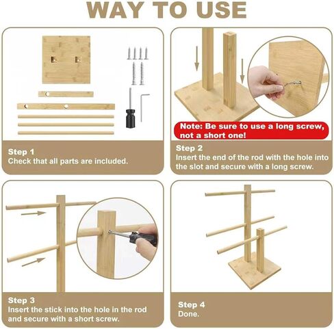 Pretzel Holder Stand for Party: Wooden Rods Display for Table Decoration, Food or Dessert Holder Decor Accessories in Saudi Arabia