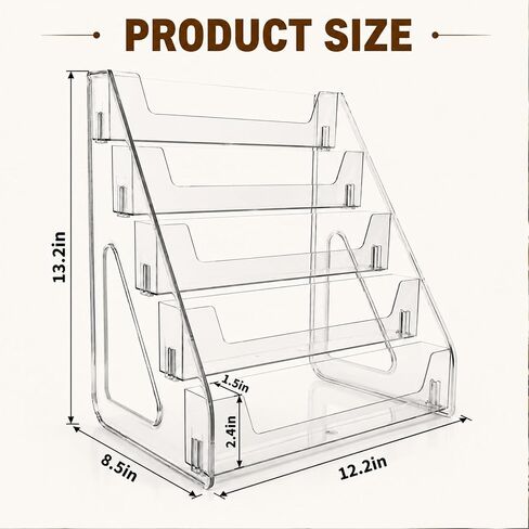Acrylic Cookie Display Stand, 5-Tier Clear Dessert Display Rack for Cookies, Cupcakes & Pastries, Tiered Bakery Display Shelf for Markets, Vendor Booths, Coffee Bars & Retail (2) in Kuwait