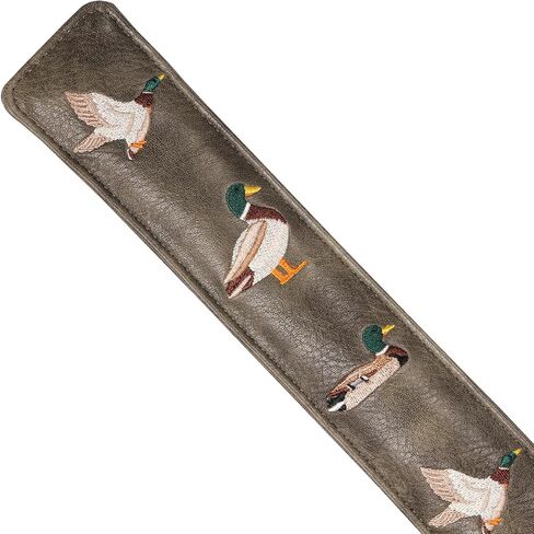Golf Design Alignment Stick Headcover Pu Leather, Embroidered Mallard Duck Theme in Kuwait