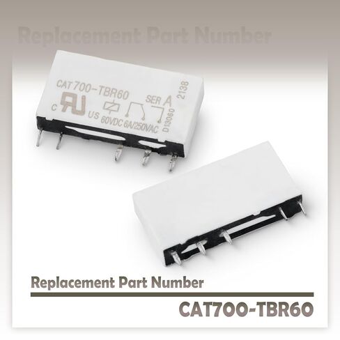 4Pcs CAT700-TBR60 5-Pin Industrial Relay Compatible with Control Panels, Automation Systems HVAC Lighting Control System and Electrical Cabinets, 60VDC 6A/250VAC in Kuwait