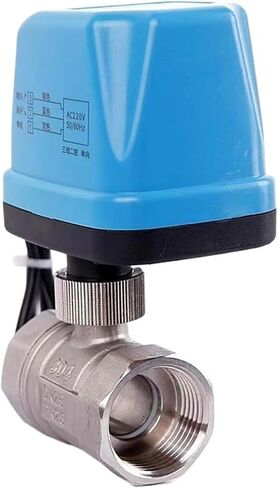 New Stainless Steel Motor-Driven Two-Way Globe Water Valve Two Line Normally Open Often Close 12V 24V 220V Solenoid Ball(AC110-220V NC DN15) in Kuwait