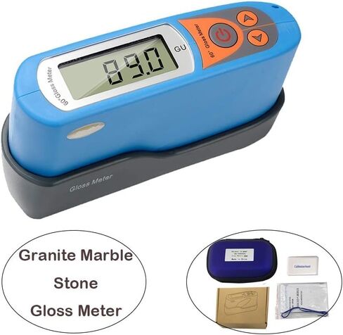 Digital Stone Glossmeter 60 Degree Gloss Meter with Measuring Range 0~199GU Zero-point Deviation 0GU Measuring Area 9×18mm Differentiate Accuracy 1GU for Stone Surface Gloss Measurement in Kuwait