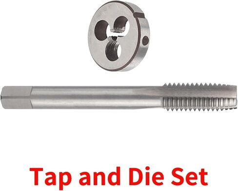 1SET HSS6542 Left Hand American Screw Tap and Die Set UNC/UNF/UNS5-40~12-24 1/4 5/16 3/8 7/16 1/2 9/16 5/8 3/4 7/8 1'(1I4-28UNF LH) in Saudi Arabia