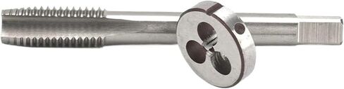 1SET HSS6542 Left Hand American Screw Tap and Die Set UNC/UNF/UNS5-40~12-24 1/4 5/16 3/8 7/16 1/2 9/16 5/8 3/4 7/8 1'(1I4-28UNF LH) in Saudi Arabia