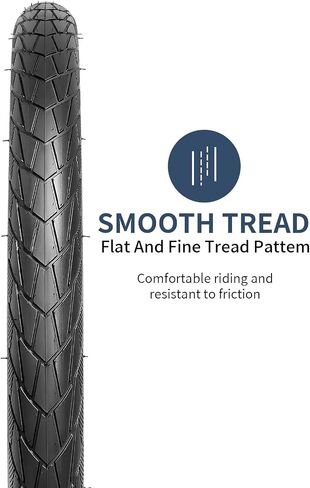 YUNSCM 26x1.50 Road Bike Tires 40-559 Lightweight Bike Tires 60TPI Nylon, Puncture-Resistant, Compatible with 26 inch Commuter, Street, Touring, Ctiy, Hybrid Bicycle Bike Tires 26 x 1.50-2 PCS (Y-574) in Kuwait