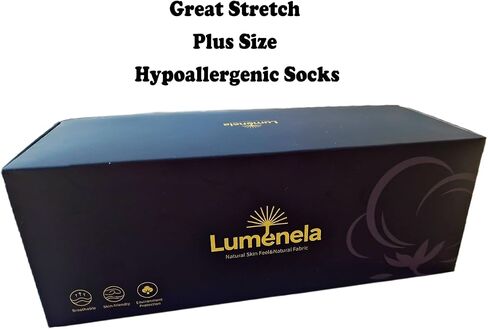3 Pairs Compression Socks for Men 20-30 mmHg Knee High Great Stretch Plus Size Hypoallergenic Socks Nurse Running Medical and Travel Athletic Size 10-13 in Kuwait