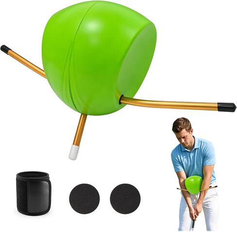 Golf Swing Training Aids for Posture Correction Exercises, with Velcro and Wristband Connector Golf Training Aid, Suitable for All Golfers to Train the Correct Swing in Kuwait