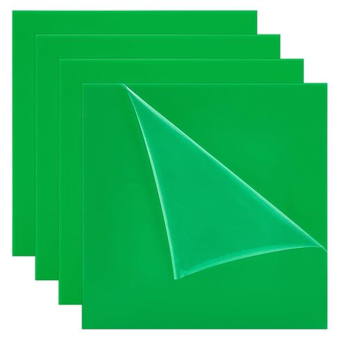 UNICRAFTALE 4 قطع 10 × 10 في ورقة أكريليك مربعة من صفائح الأكريليك الحمراء لقطع الليزر بسمك 2 مم ورقة البرسبيكس الشفافة وألواح بلاستيكية شفافة ولوحة أكريليك لمشروع عرض استبدال الزجاج الإطار in Kuwait