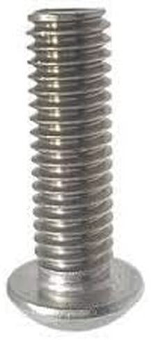 5/16"-18 x 2" Button Head Socket Cap Screw, Allen Socket Drive, 18-8 Stainless Steel, Full Thread - Quantity 10 - by Fastener Depot, LLC in Kuwait