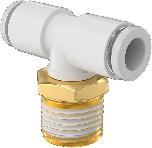 Tracheal Joint KQ2Y Threaded Tee Quick Insert KQ2U-KQ2T-KQ2D06-01S-08-02S-10-03S 1Pcs(S-KQ2T04-M5) in Kuwait