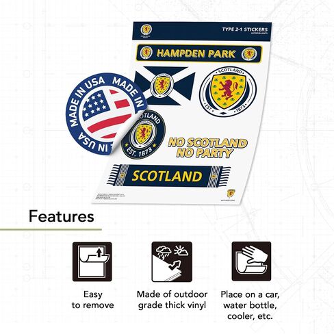 Desert Cactus Scottish Football Association Sticker Decal Vinyl Scotland FA SFA Football Soccer Laptop Water Bottle Car Scrapbook (Type 2-1) in Kuwait