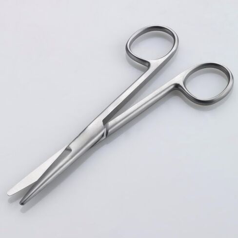 Box 20 Surgopack Sterile Single Use Mayo Scissors Straight Blunt Points 17cm / 6.5" Operating Surgical Shears Tissue Dissecting Scissors Individually Packed Disposable in Kuwait