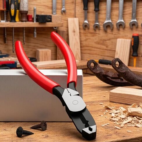 1Pc 6 Inch Screw Extractor Pliers, Red Non-Slip Handle Multi-Purpose Removal Tool for Stripped, Damaged, Rusted Screws, Nails and Bolts in Home Repair and DIY Projects in Kuwait