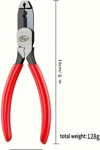 1Pc 6 Inch Screw Extractor Pliers, Red Non-Slip Handle Multi-Purpose Removal Tool for Stripped, Damaged, Rusted Screws, Nails and Bolts in Home Repair and DIY Projects in Kuwait