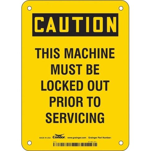 Safety Sign,7 inx5 in,Vinyl in Kuwait