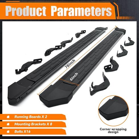 Running Boards Fit for 2024 2025 2026 Toyota Tacoma Accessories Double Cab Side Steps Aluminum Alloy Panel 8 Brackets Anti Slip Anti Rust Step Bars Nerf Bar (Venture Wide) in Kuwait