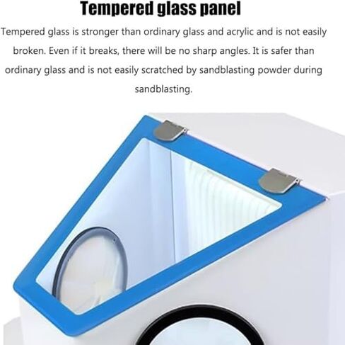 Dust Hood Enclosed, Lab Dust Box, Professional Dental Sandblaster, Shadowless Lamp Design, Large Window, Prevent Dust from Spreading in Kuwait