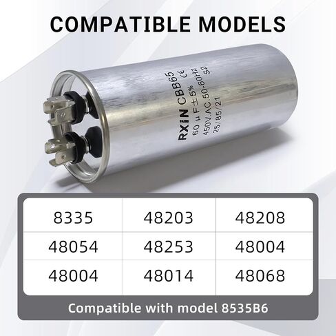 14995761 1499-5761 مكثف تشغيل 1499-576 60 فائق التوهج ±5% 450VAC 60 MFD 50/60 هرتز يناسب كولمان ماخ لمكيفات الهواء ومزيلات الرطوبة وغسالات وغسالات الأطباق in Kuwait
