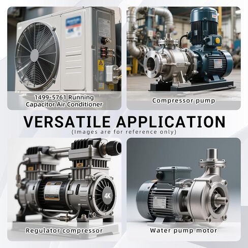 14995761 1499-5761 مكثف تشغيل 1499-576 60 فائق التوهج ±5% 450VAC 60 MFD 50/60 هرتز يناسب كولمان ماخ لمكيفات الهواء ومزيلات الرطوبة وغسالات وغسالات الأطباق in Kuwait