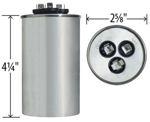 27L601-50 + 5 فائق التوهج MFD 440 فولت VAC - ترقية GE Round Dual Run Capacitor بواسطة Capcom in Kuwait