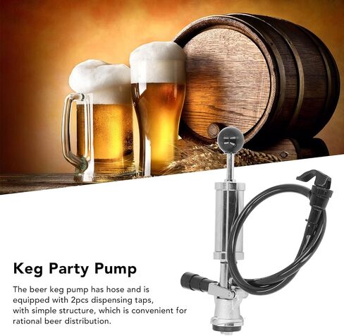 YOUTHINK Stainless Steel Beer Keg Pump Tap Kit with 2 Dispensing Taps for D System Kegs Outdoor Picnics Wedding Events in Kuwait