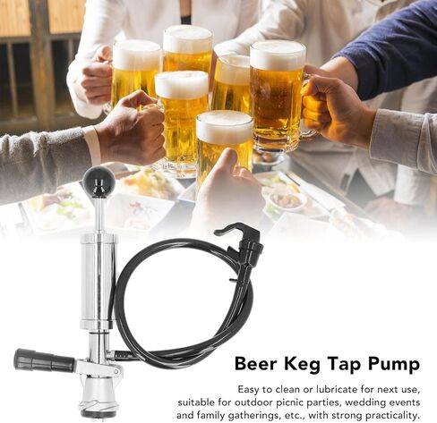 YOUTHINK Stainless Steel Beer Keg Pump Tap Kit with 2 Dispensing Taps for D System Kegs Outdoor Picnics Wedding Events in Kuwait