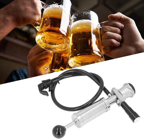 YOUTHINK Stainless Steel Beer Keg Pump Tap Kit with 2 Dispensing Taps for D System Kegs Outdoor Picnics Wedding Events in Kuwait