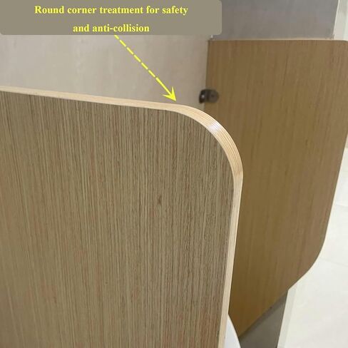 Men's Privacy Screen, Solid Wood Wall-Mounted Divider for Toilet Partitions, Durable and Stylish Privacy Solution for Restrooms - 1PCS in Kuwait