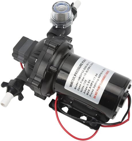 Tbest 12V مضخة الحجاب الحاجز ذاتية التحضير عالية 18.9LPM 5.0GPM لمركب RV البحري مضخة الحجاب الحاجز المؤكدة للقوارب المناسبة لآلات RVs التي تغسل تطبيق التحكم في التحكم هو ذاتي in Kuwait