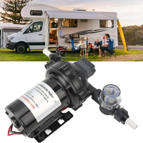 Tbest 12V مضخة الحجاب الحاجز ذاتية التحضير عالية 18.9LPM 5.0GPM لمركب RV البحري مضخة الحجاب الحاجز المؤكدة للقوارب المناسبة لآلات RVs التي تغسل تطبيق التحكم في التحكم هو ذاتي in Kuwait