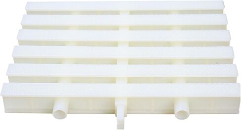 Swimming Pool Drain Overflow Grate - 90° Spliceable Sewer Ditch Cover, 3-Hole Shower Drain for Indoor & Outdoor Water Management, 15x100CM, Pack of 20 - Durable & Efficie in Kuwait