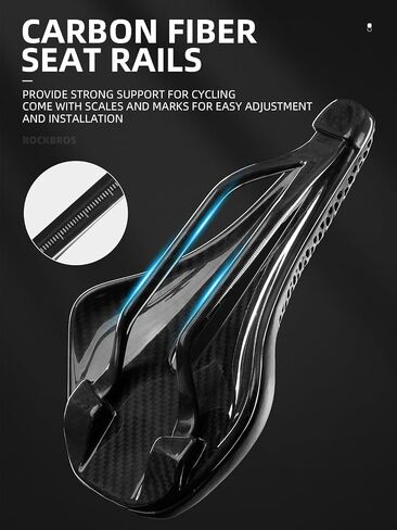 ROCKBROS Bike Seat 3D Printed Bike Saddle Beehive Structure Cycling Seat Lightweight Carbon Fiber Bike Saddle for Road MTB Mountain Bikes in Kuwait