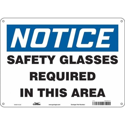 Safety Sign,10 inx14 in,Polyethylene in Kuwait