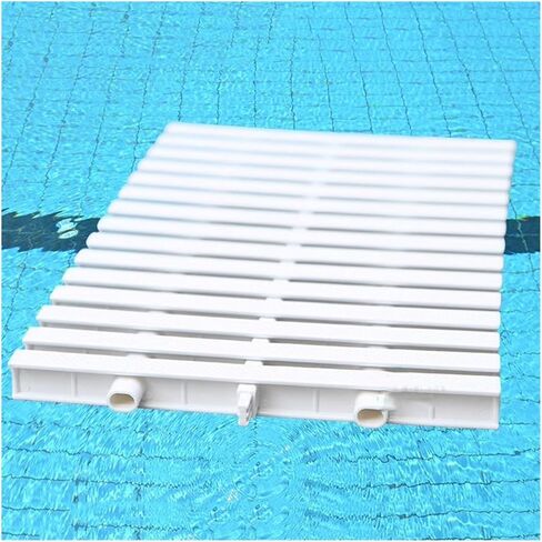 Flexible Swimming Pool Drain Grating - 25x100CM Splicable Plastic Gutter Cover for Indoor/Outdoor Use, Perfect White Floor Drain Solut for Bathrooms & Kitchens, Easy Inst in Kuwait
