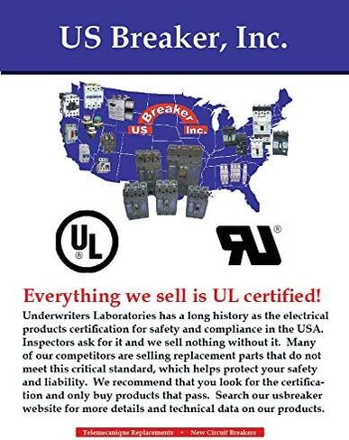 US Breaker LR-25-A04 UL Listed (for USA) Replacement for Telemecanique LR2D1308 Overload Relay (LR2 D13 08) in Kuwait