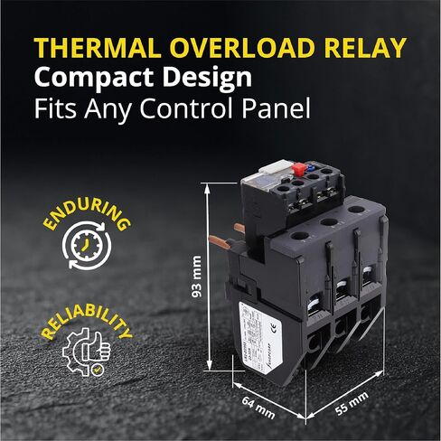 Thermal Overload Relay LR2-D2353 (LRD23), 23-32A, 1NO + 1NC, IEC 60947-4-1, Motor Protection Relay for Compatible LC1-D25 to LC1-D32 Contactors in Kuwait